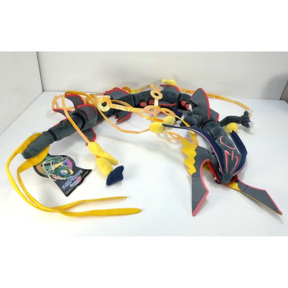Pokemon Center Black Shiny Mega Rayquaza OA Plush Japan 2015 Rare Poseable 45in